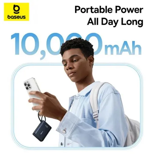 پاوربانک باسئوس 10000 میلی آمپر 45 وات مدل Baseus PicoGo Digital Display Power Bank - همت الکترونیک