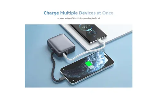 پاوربانک 10000 میلی آمپر کیو سی وای 35 وات مدل QCY PB10C - همت الکترونیک