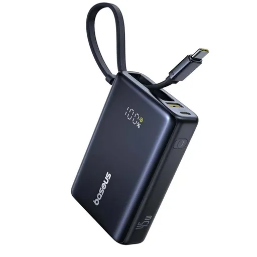 پاوربانک باسئوس 10000 میلی آمپر 45 وات مدل Baseus PicoGo Digital Display Power Bank - همت الکترونیک