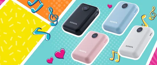 پاوربانک 10000 میلی آمپر ای دیتا 20 وات مدل Adata C100 Digital Display - همت الکترونیک