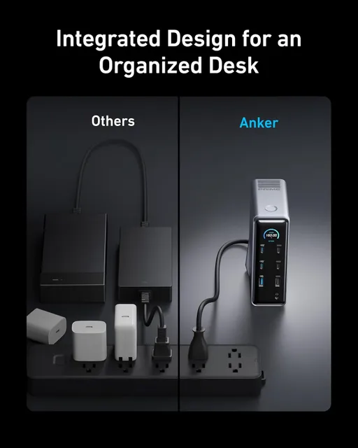 هاب شارژ ۱۴ پورت انکر 160 وات مدل Anker Prime Docking Station 14-Port A83B6 - همت الکترونیک