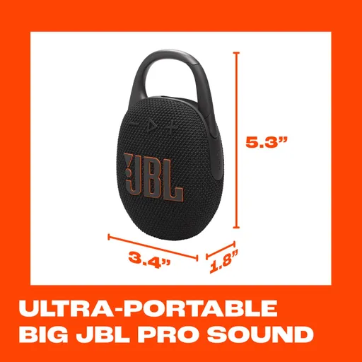 اسپیکر بلوتوثی قابل حمل جی بی ال 7 وات مدل JBL CLIP 5 - همت الکترونیک