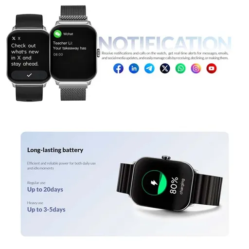 ساعت هوشمند گلوریمی مدل Glorimi GC Slim - همت الکترونیک