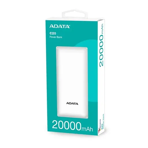پاوربانک 20000 میلی آمپر ای دیتا 15 وات مدل Adata C20 - همت الکترونیک
