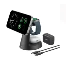 شارژر بی سیم 15 وات انکر مدل Anker MagGo Wireless Charging Station 3-in-1 Qi2 B25M4 - همت الکترونیک