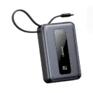 پاوربانک 20000 میلی آمپر یوسمز 65 وات مدل Usams CD243 20KCD24301 دارای کابل USB-C متصل - همت الکترونیک